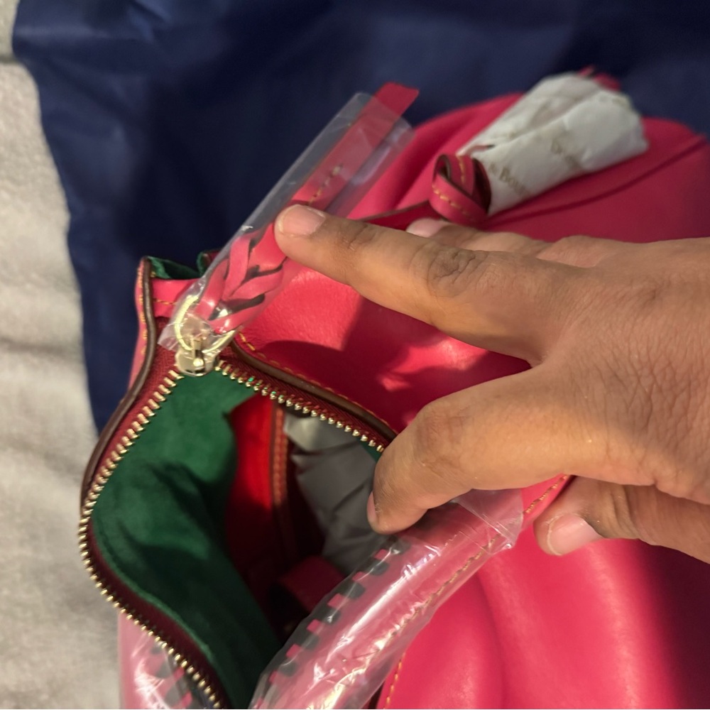 Dooney & Bourke Pink Satchel - Picture 10 of 13